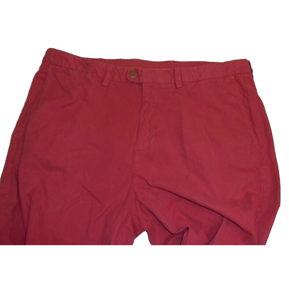 Tommy Bahama Red Cotton Mid-Weight Pants Straight Leg Sz. 36 Inseam 31.5"
